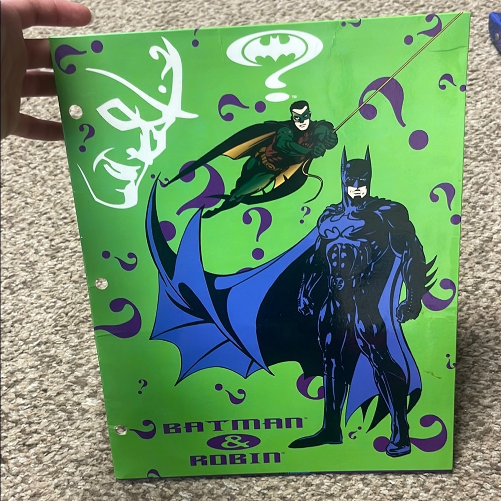 DC Comics Green and Purple Batman & Robin Folder